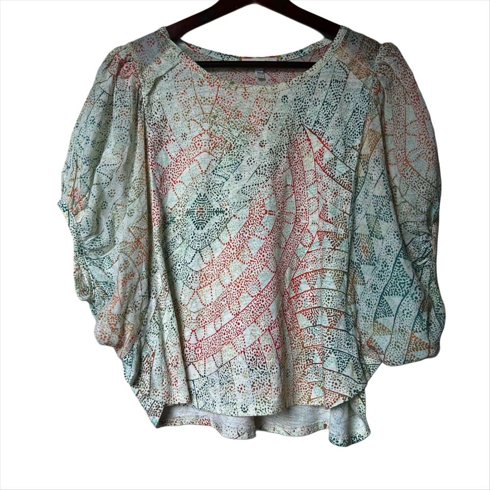 Eri + Ali Printed Boho Top XXSP-XL Anthropologie Petite  CoastalGrandma